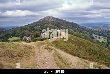 Un inglese un paesaggio rurale nella Malvern Hills in Worcestershire Foto Stock