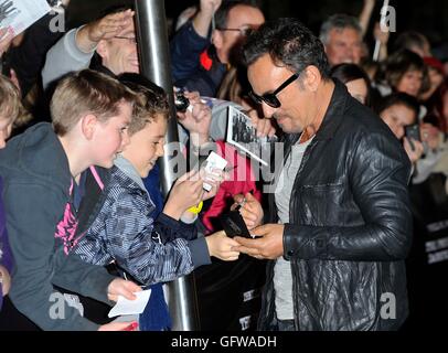 Bruce Springsteen UK screening di 'la promessa: la realizzazione delle tenebre sul bordo della città' - al BFI Southbank di Londra - Inghilterra Foto Stock