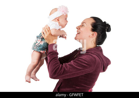 Madre con la sua bambina Foto Stock