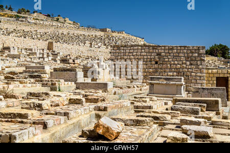 Mount of Olives Cimitero ebraico - Gerusalemme Foto Stock