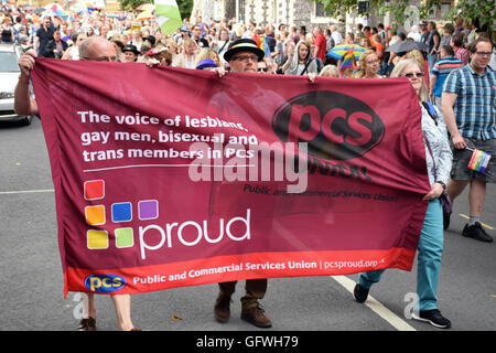 Pc banner, Norwich orgoglio 30 luglio 2016 REGNO UNITO Foto Stock