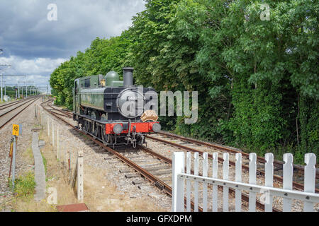 GWR Classe 6430 sul Cholsey & Wallingford Railway Foto Stock