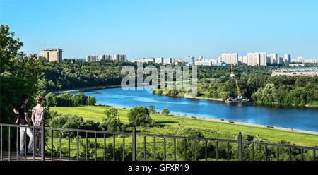 Riverside. Kolomensky, Mosca, Russia Foto Stock