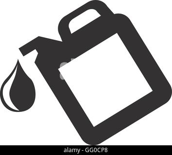 Serbatoio olio galon drop icona Illustrazione Vettoriale