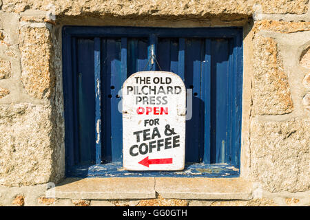 Vecchio negozio di caffè Foto Stock