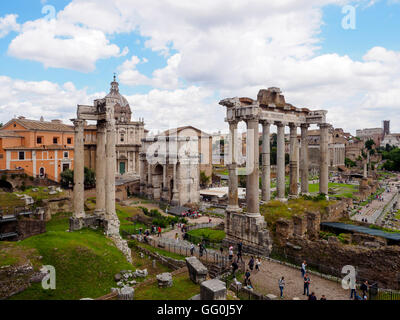 Foro Romano - Roma, Italia Foto Stock