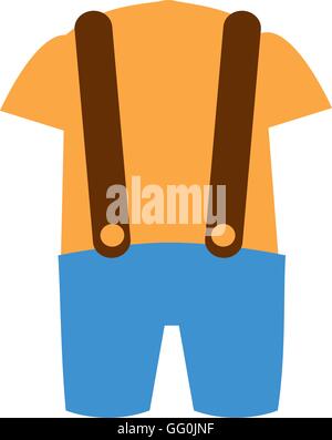 Classico costume etnico icona Illustrazione Vettoriale