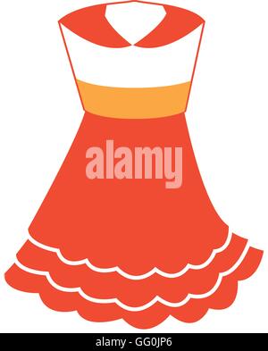 Classico costume etnico icona Illustrazione Vettoriale