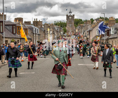 Dufftown,Moray,Scozia,UK. Il 30 luglio 2016. Si tratta di attività all'interno di Dufftown Highland Games, murene, Scozia. Foto Stock