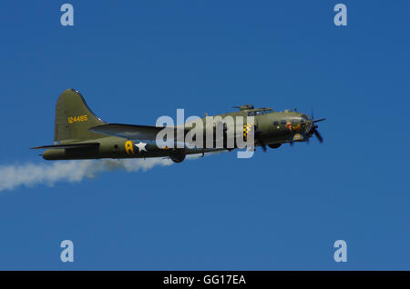 Boeng B-17 Sally B, G-BEDF, The Victory Show Cosby, Leicester, Foto Stock