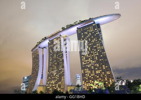 Il Marina Bay Sands in Singapore. Foto Stock