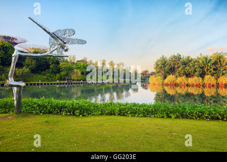 Giardini dalla baia di sunrise Foto Stock