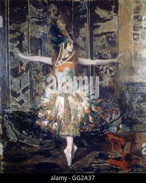 Jacques-Emile Blanche scuola francese Ritratto di Tamara Karsavina come 'Il Firebird' 1910 olio su tela Parigi. bibliothèque-Musée de l'Opéra Garnier Foto Stock