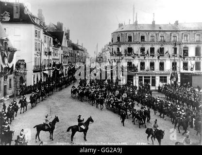 Celebrazione in onore del Tsar Nicholas II immissione Compiègne 1901 Francia Foto Stock