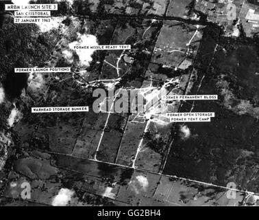 I missili cubani crisi, San Cristobal di base. MRBM area di varo 27 Gennaio 1963 Cuba fotografia U.S. Air Force Foto Stock