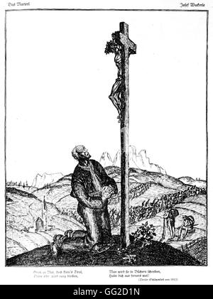 Disegno di Josef Wackerle in 'Wieland' tortura 1915-1916 Germania - I Guerra Mondiale B.D.I.C. Foto Stock