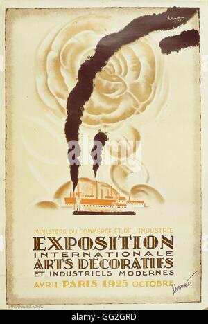 Charles Loupot scuola francese Poster per la Mostra Internazionale di Modern Decorative e arti industriali Parigi, da aprile a ottobre 1925. Foto Stock