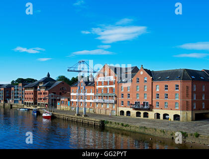 Il fiume Ouse, York, North Yorkshire, Inghilterra, Regno Unito Foto Stock