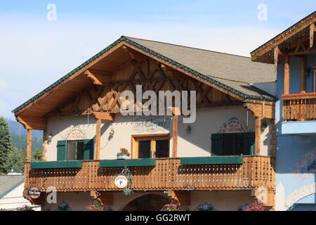 Leavenworth, Tedesco themed cittadina nello stato di Washington STATI UNITI D'AMERICA Foto Stock