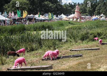 Viste generali il giorno 3 (domenica) del 2016 Latitude festival in Southwold, Suffolk Foto Stock