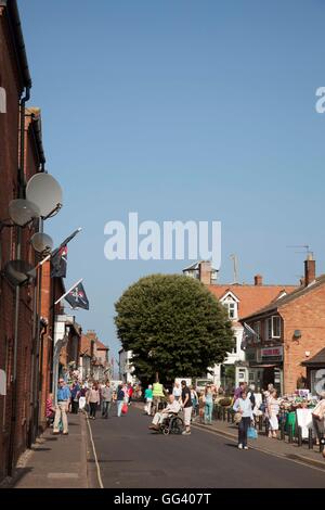 Pozzetti-next-mare Norfolk UK High Street Foto Stock