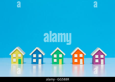 Modello di plastilina Case. Foto Stock