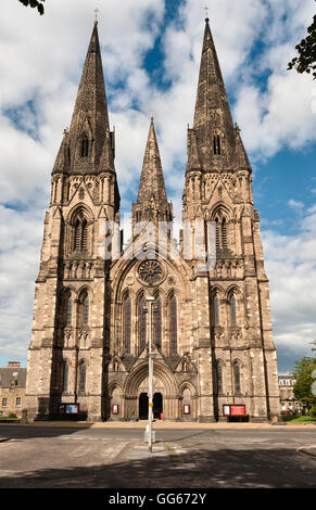 La Cattedrale di St Mary (episcopale), Palmerston Place, Edimburgo. Un edificio gotico progettato da Sir George Gilbert Scott nel 1874 Foto Stock