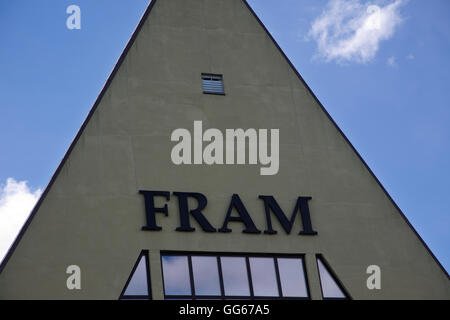 Il Museo Marittimo Norvegese, situato accanto al Museo Fram, Bygdøy, lato occidentale di Oslo, Norvegia, Scandinavia Foto Stock