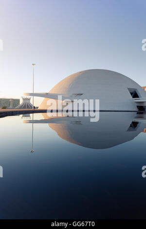 Honestino Guimaraes Museo Nazionale e Brasilia Cattedrale metropolitana di Oscar Niemeyer Foto Stock