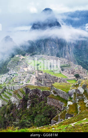 Vista di Machu Picchu Foto Stock
