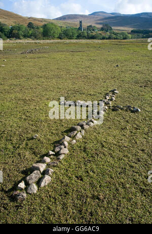 In riva al lago a Dunlewy, Donegal. Foto Stock