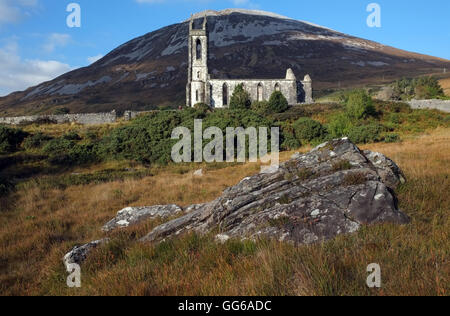 Chiesa di Irlanda, (ora abbandonata), Dunlewey, Donegal. Foto Stock