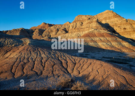 Badlands, Parco nazionale Badlands, Dakota del Sud, Stati Uniti d'America, America del Nord Foto Stock