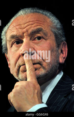 Lord Alan parlando di zucchero presso la British Library Foto Stock