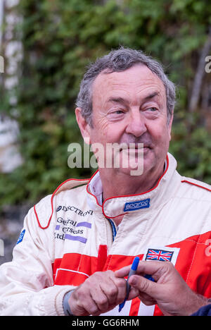 Nick Mason, batterista di Pink Floyd, al Festival di Goodwood di velocità. Foto Stock