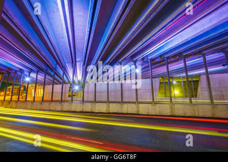 Sottopasso Ponte, Ponte Smaralind, Kopavogur, Islanda Foto Stock