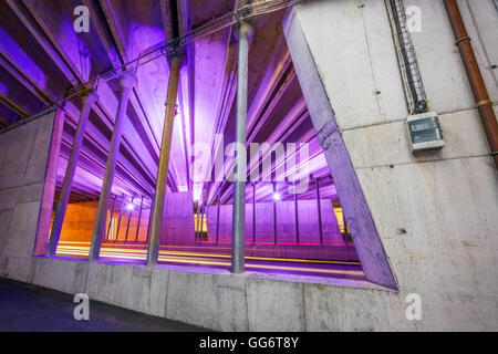 Sottopasso Ponte, Ponte Smaralind, Kopavogur, Islanda Foto Stock