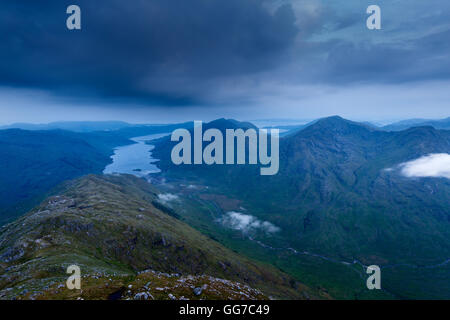 Il deserto del nord Morar e Knoydart all'alba Foto Stock