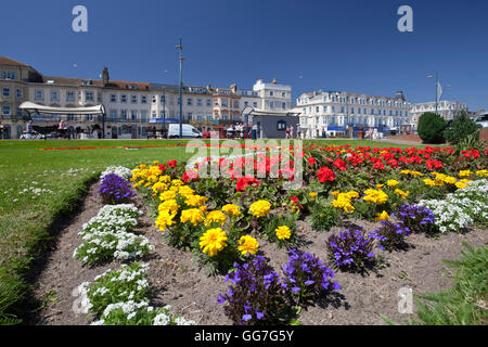 Giardini di ancoraggio su Marine Parade di Great Yarmouth, celebra la città balneare di patrimonio marittimo. Foto Stock