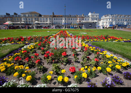 Giardini di ancoraggio su Marine Parade di Great Yarmouth, celebra la città balneare di patrimonio marittimo. Foto Stock