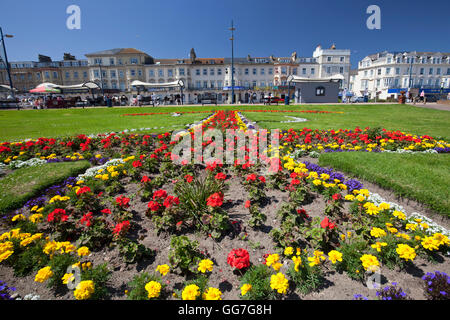 Giardini di ancoraggio su Marine Parade di Great Yarmouth, celebra la città balneare di patrimonio marittimo. Foto Stock