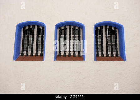 Windows a Sitges, Catalogna, Spagna. Foto Stock