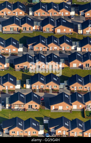 Vista aerea, case a schiera, case unifamiliari Baesweiler, Jülich-Zülpicher Börde, Übach-Palenberg Jülich-Zülpicher Börde, Foto Stock