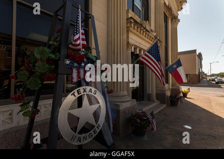 Downtown Ranger, Texas Foto Stock