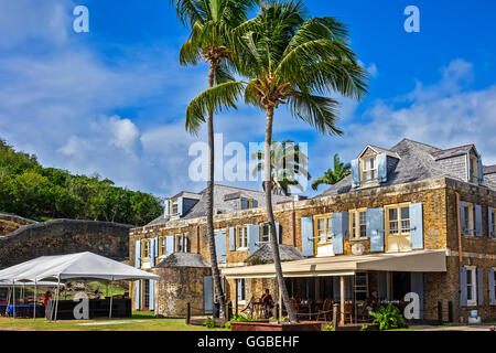 Rame e legname Store Hotel Nelsons Dockyard English Harbour Anrigua Foto Stock