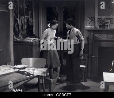 BACKGROUND / UK 1953 / Daniel Birt Jess Lomax (Janette Scott) e Adrian Lomax (JEREMY SPENSER) Regie: Daniel Birt Foto Stock