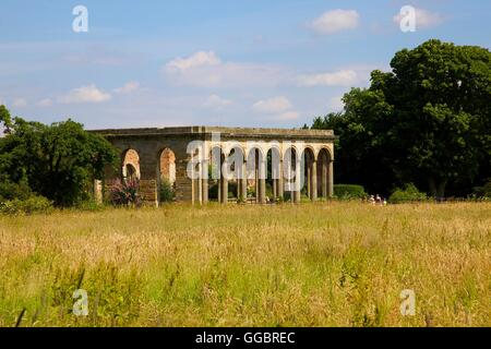 Gibside. L'Orangery rovina, Rowlands Gill, Gateshead, Tyne & Wear, England, Regno Unito, Gran Bretagna, Europa. Foto Stock
