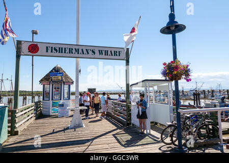 Pontile del Pescatore al villaggio di Steveston in Richmond, BC, Canada Foto Stock