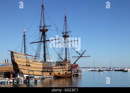 Geografia / viaggi, STATI UNITI D'AMERICA, Massachusetts, Plymouth Mayflower (clone), Plymouth, Additional-Rights-Clearance-Info-Not-Available Foto Stock