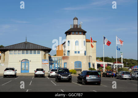 Port-Bourgenay capitaneria di porto, Talmont-Saint-Hilaire, Vendee, Pays de Loire, Francia Foto Stock